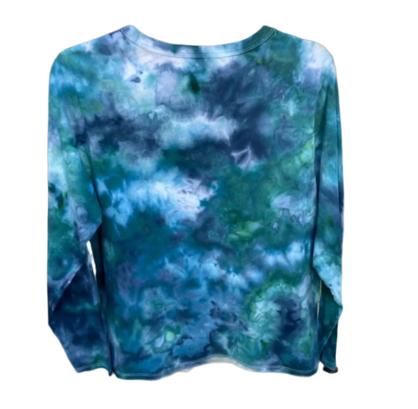 Women's Navy/Teal L Long Sleeve T-Shirt