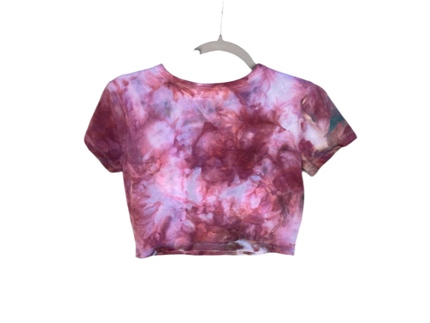 Women's Bordeaux Watercolor Large Crop Top