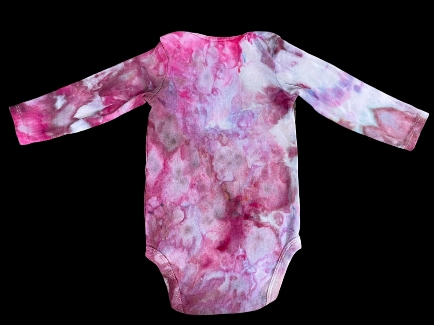 Onesie: Shades of Pink Watercolor 12M Long Sleeve