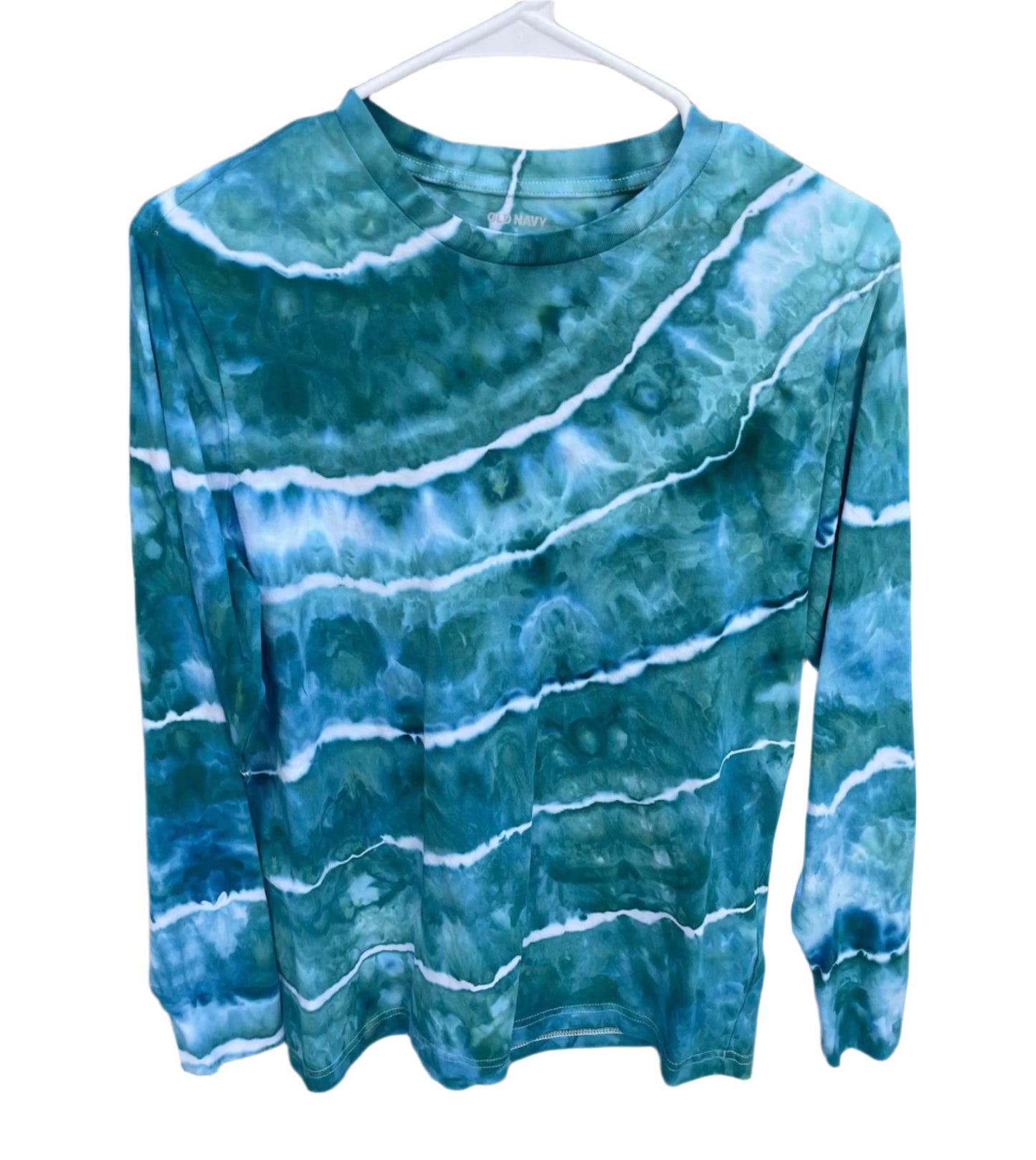 Men's/Unisex Turquoise Sinew S Long Sleeve T-shirt
