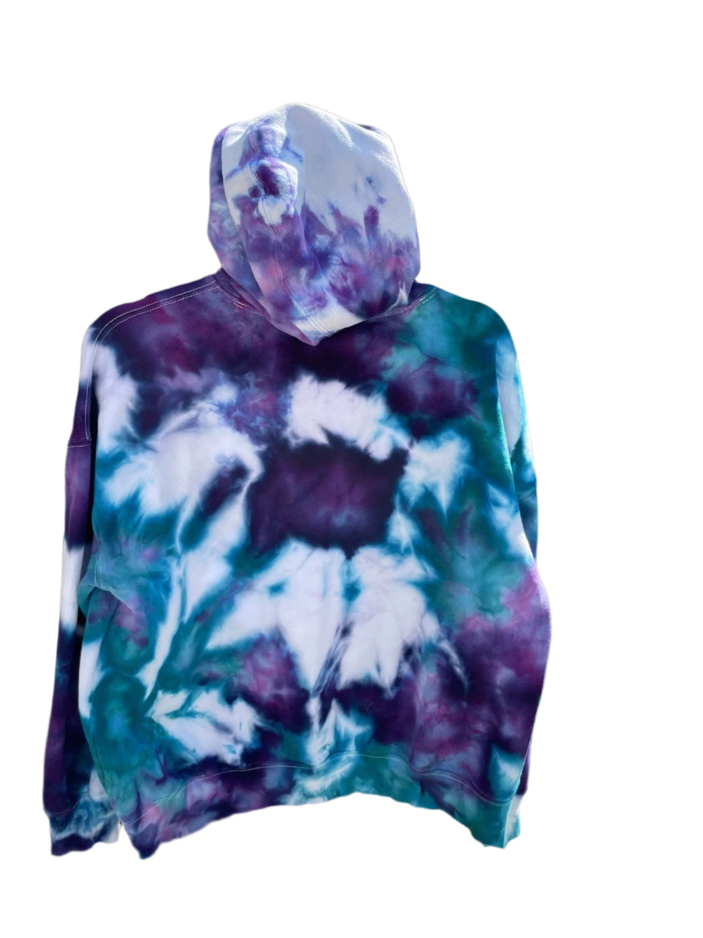 Women's Purple/Teal Oversized S Hoodie Sweatshirt