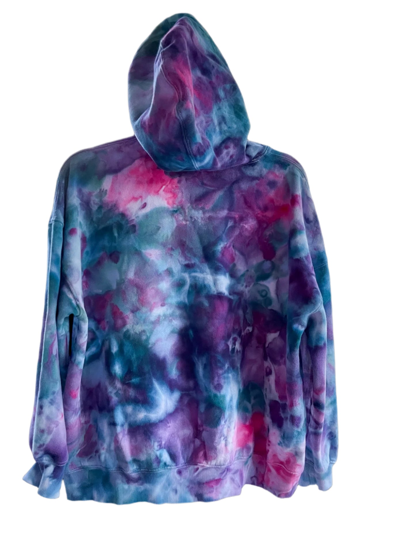 Women's Purple/Teal/Pink Oversized M Hoodie Sweatshirt