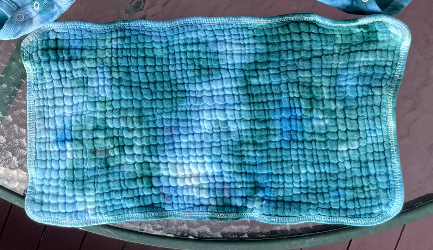 Burp Cloth: Blue/Teal