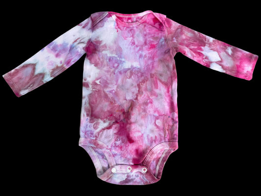 Onesie: Shades of Pink Watercolor 12M Long Sleeve