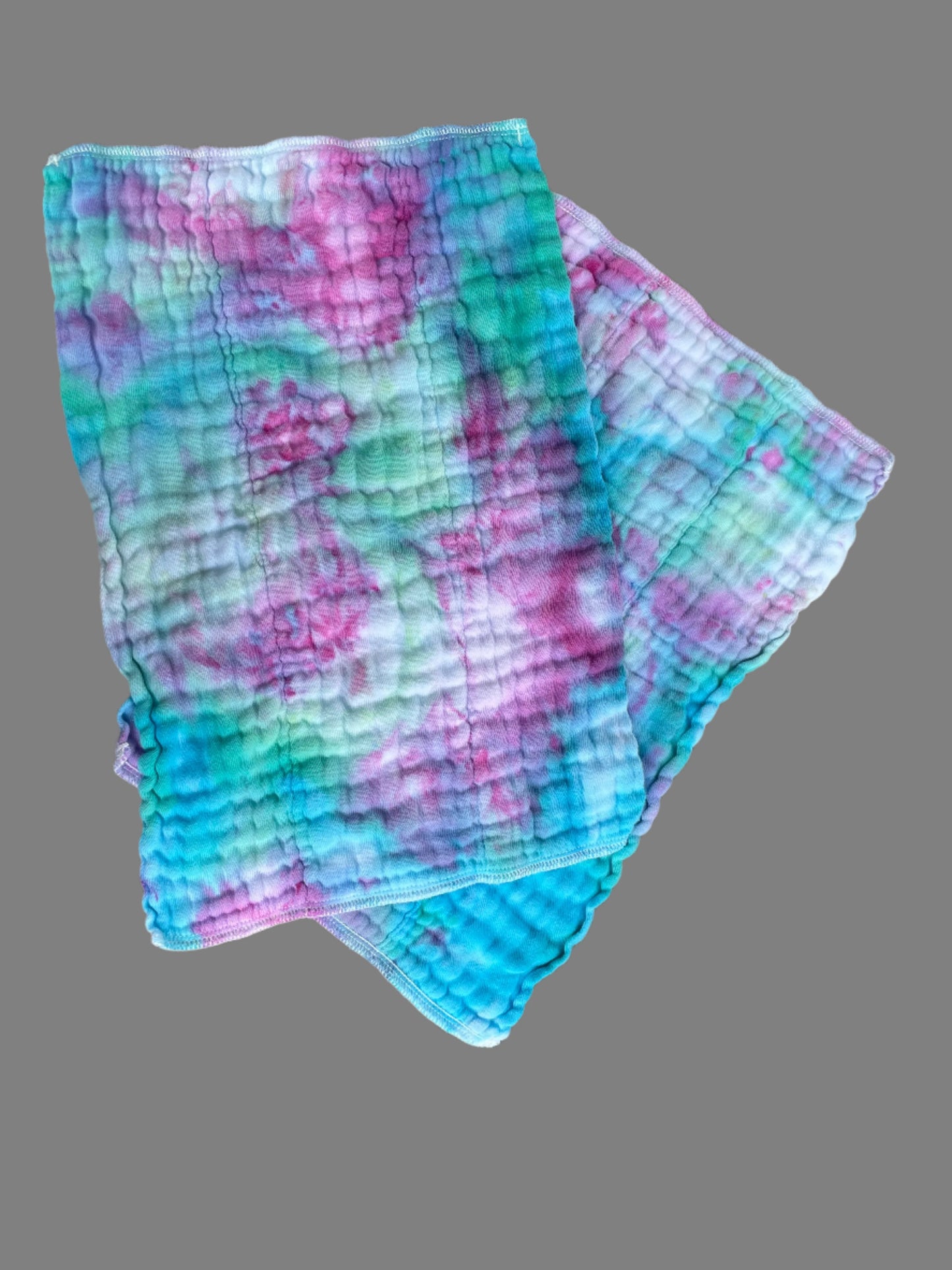 Burp Cloth: Teal/Pink Extra Absorbent