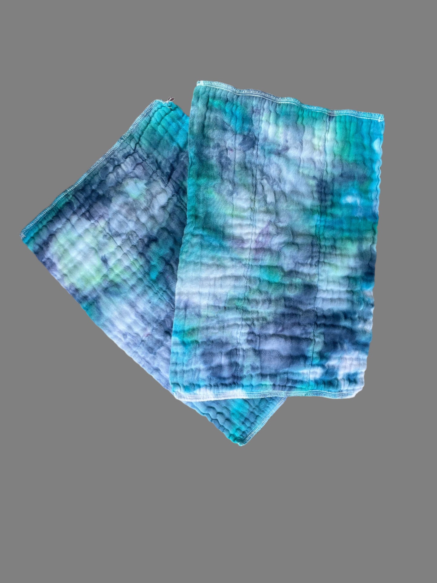 Burp Cloth: Teal/Indigo Extra Absorbent