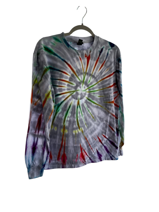 Men's/Unisex Rainbow Over Gray M Long Sleeve T-shirt