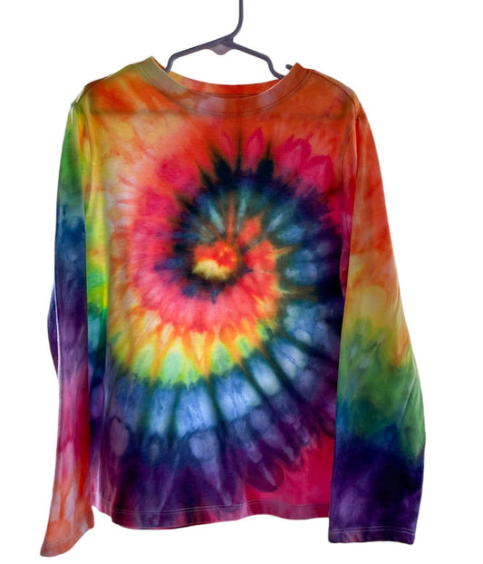 Boy's/Unisex Rainbow Spiral S (6/7) Long Sleeve T-Shirt