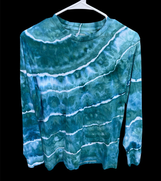 Men's/Unisex Turquoise Sinew S Long Sleeve T-shirt