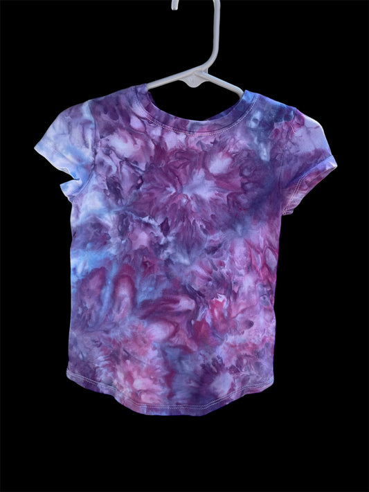 Girl's (Toddler) Purple Watercolor 3T Short Sleeve T-Shirt