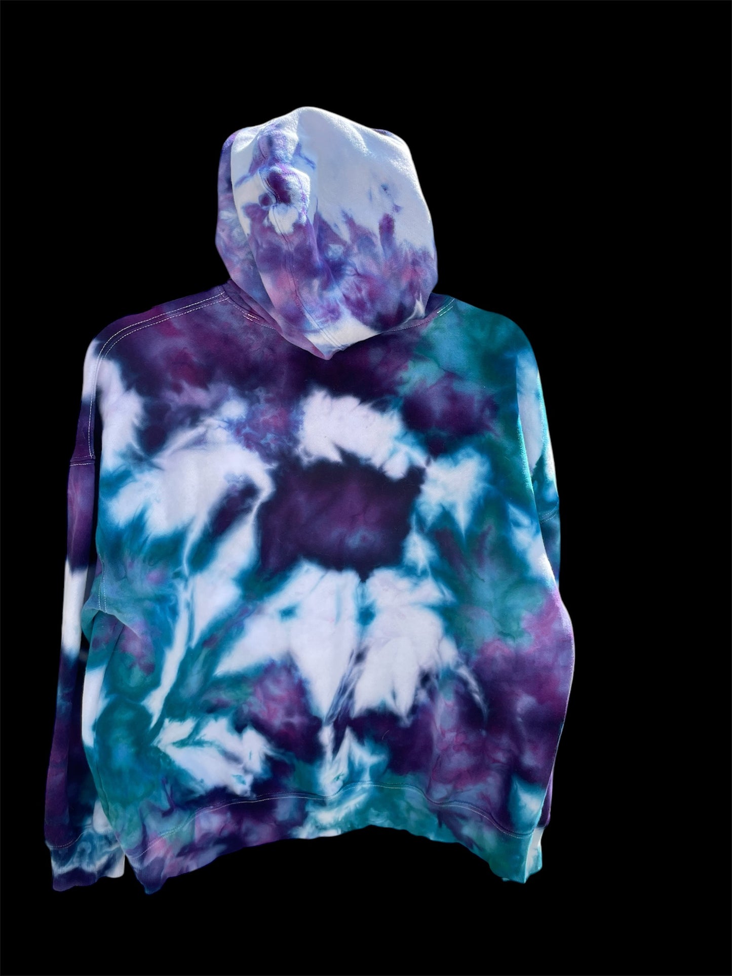 Women's Purple/Teal Oversized S Hoodie Sweatshirt