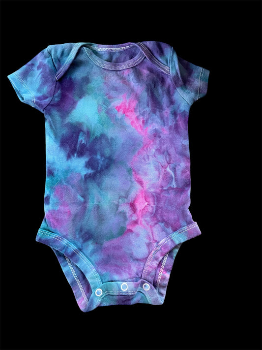 Onesie: Teal/Purple/Pink 3M Short Sleeve