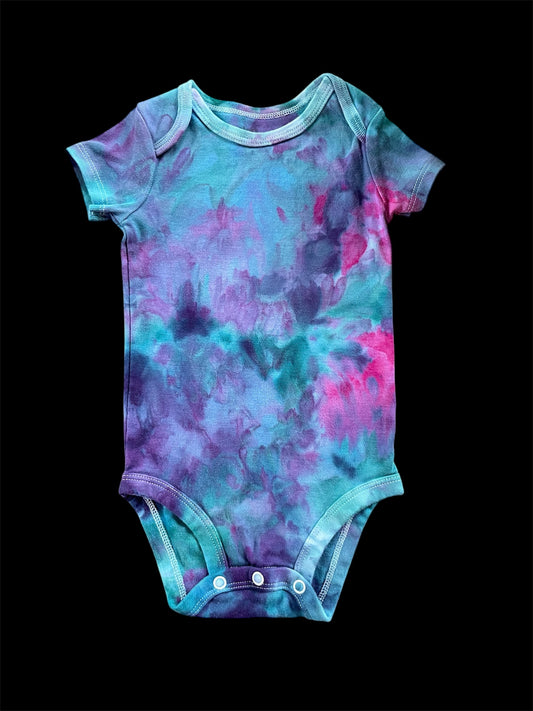 Onesie: Teal/Purple/Pink 6M Short Sleeve
