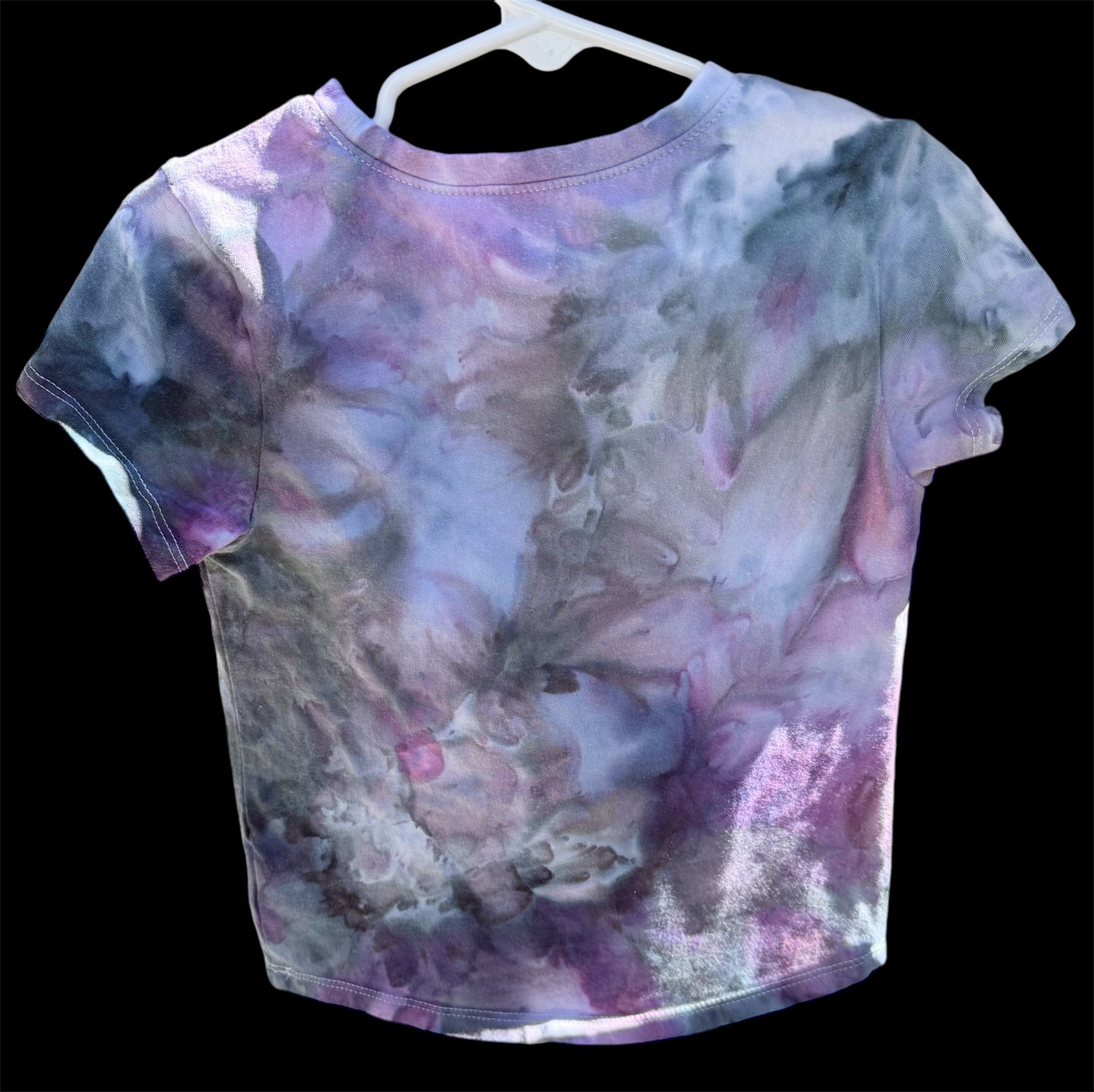 Girl's (Toddler) Purple/Raven Watercolor 4T Short Sleeve T-Shirt